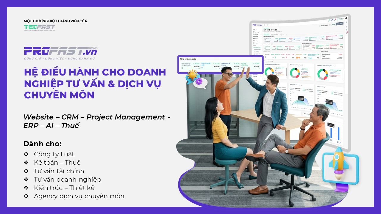 Profast.vn - Giải pháp chuyển đối số cho HKD & DN dịch vụ chuyên môn Việt Nam