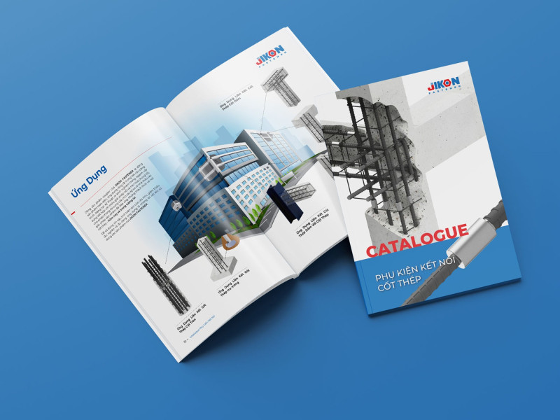 Mẫu Catalogue dành cho công ty thi công - thiết kế - gia công Kết cấu thép, phụ kiện xây dựng, vật liệu xây dựng 53 trang