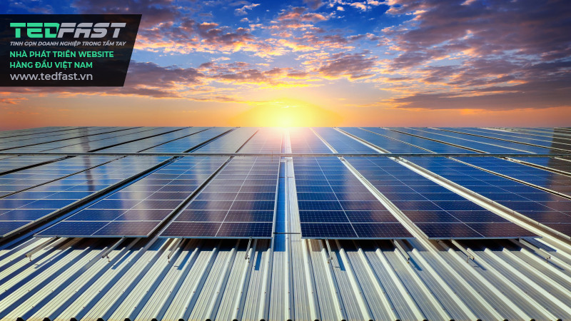 Hình ảnh pin mặt trời - mái nhà - pin năng lượng mặt trời